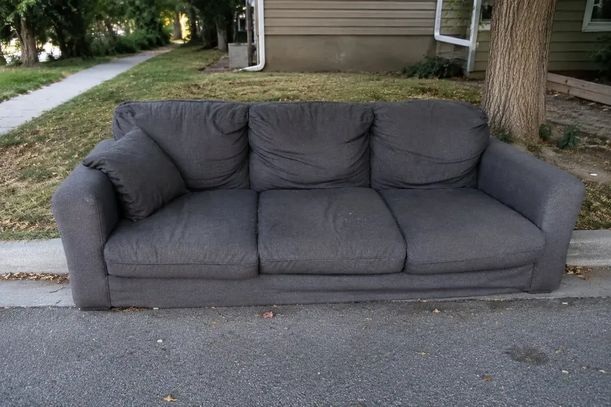Couch and furniture removal by Trash Wrangler Junk Removal — serving the OKC metro area