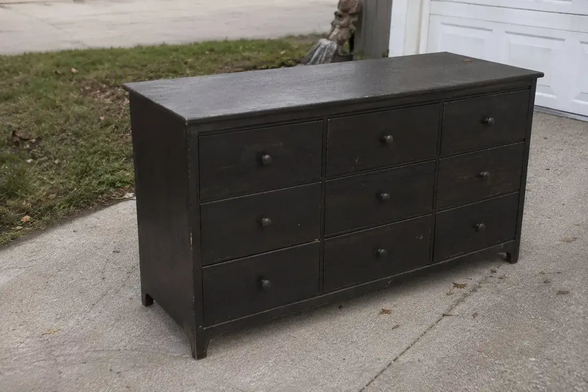 Furniture and dresser removal by Trash Wrangler Junk Removal — OKC metro junk hauling service