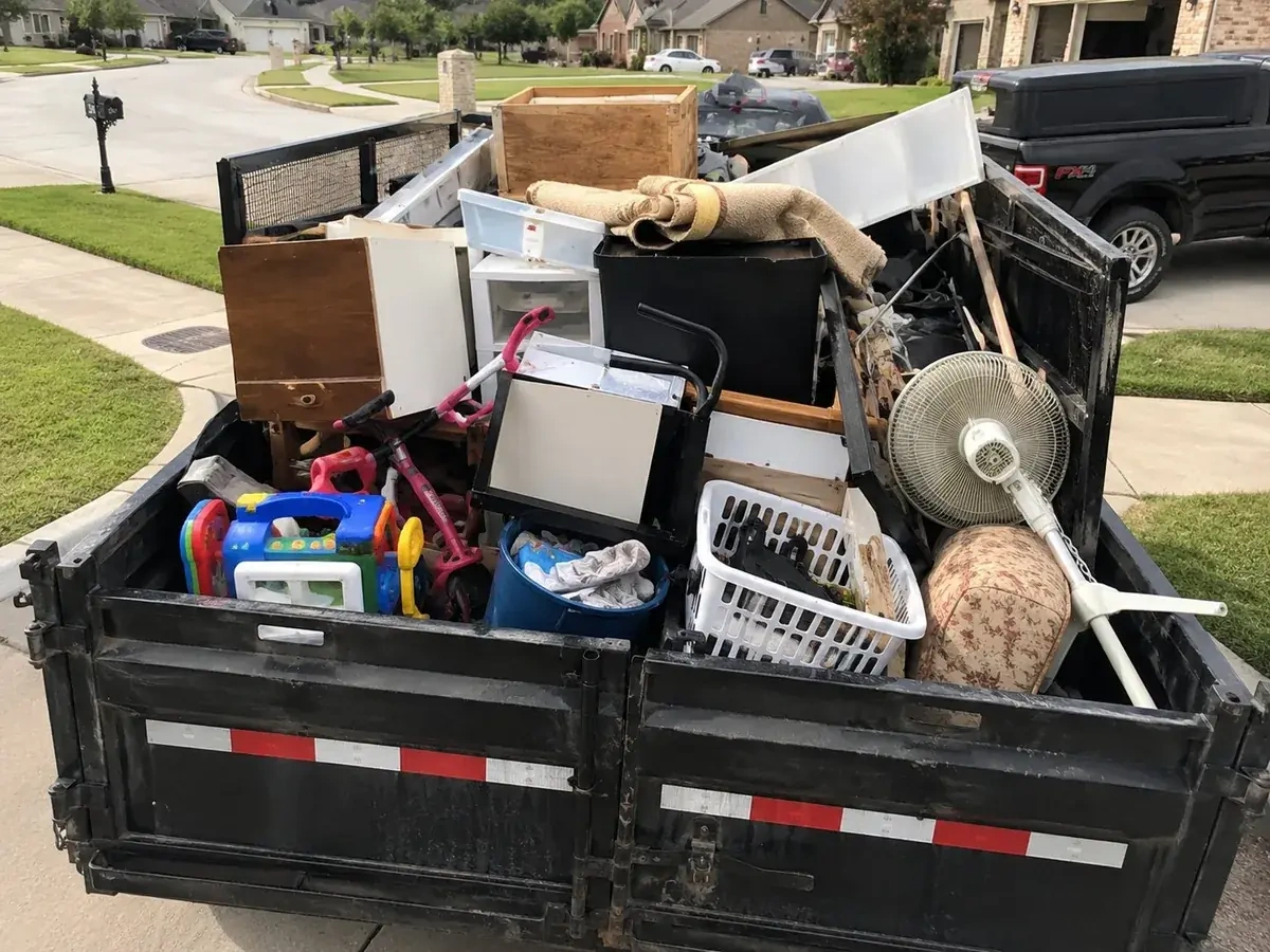 Trash Wrangler junk removal in Choctaw, OK — the Trash Wrangler truck and dump trailer