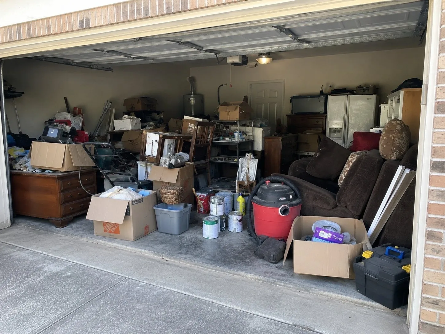 Cardboard and furniture removal by Trash Wrangler Junk Removal — serving the OKC metro area